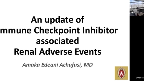 Thumbnail for A review of Immune Checkpoint Inhibitors related Renal Adverse Events (Achufusi)