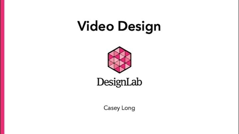 Thumbnail for Designing Video Projects - Part 2: Editing Principles