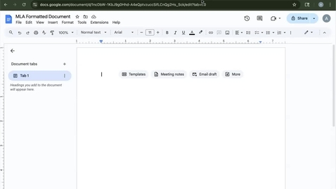 Thumbnail for MLA Header Format