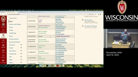 Thumbnail for Week 11.1 (Wednesday) Lec003