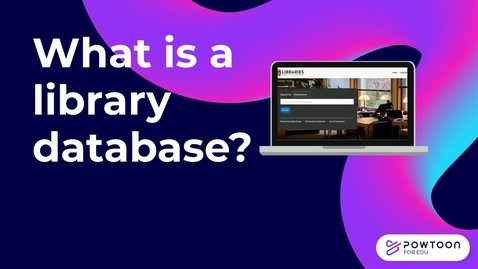 Thumbnail for entry What is a library database?