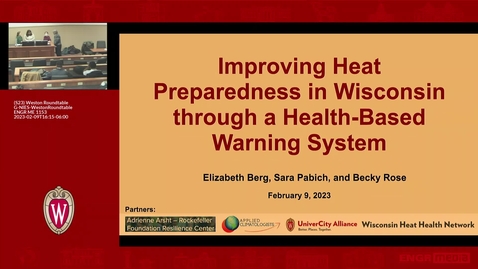 Thumbnail for entry Heat Health Network / Weston Roundtable (Feb. 9, 2023)