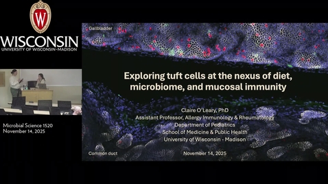 Thumbnail for Dr. Claire O'Leary Seminar 11/14/25