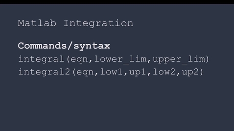 Thumbnail for Integration_Matlab