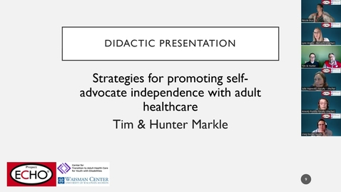 Thumbnail for Promoting Self-Advocate Independence with Health Care - Health Care Transition ECHO (April 12, 2024)