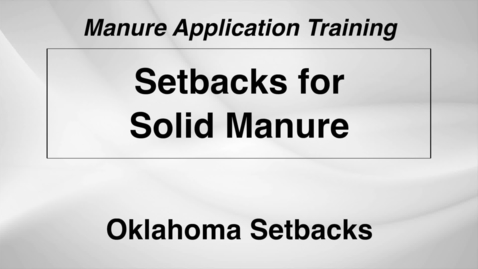 Thumbnail for L WS DS M6-OK3 Setbacks for Solid Manure