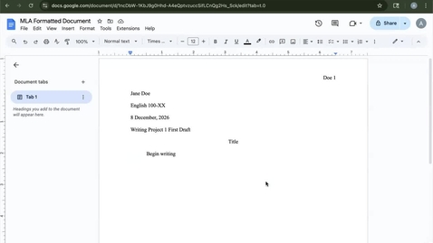 Thumbnail for Converting a Google Doc to a Word Doc