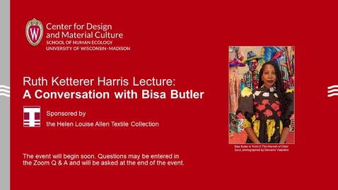 Thumbnail for entry Ruth Ketterer Harris Lecture 2021: A Conversation with Bisa Butler