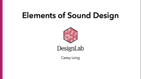Thumbnail for Sound Design for Video Projects