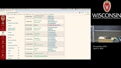 Thumbnail for Week 11.1 (Wednesday) Lec004