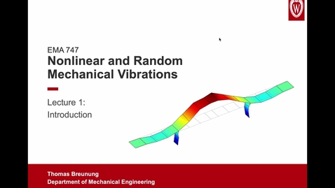 Thumbnail for Nonlinear and Random Vibrations Lecture 01: Introduction