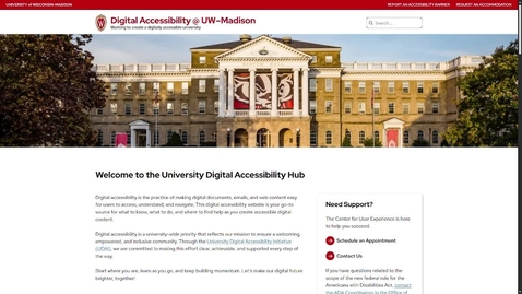 Thumbnail for Creating sections of content