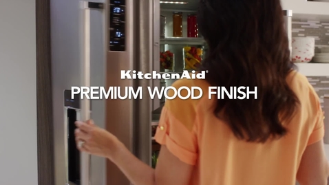 Thumbnail for Premium Wood Finish - Feature &amp; Benefit - KitchenAid Counter Depth Refrigeration