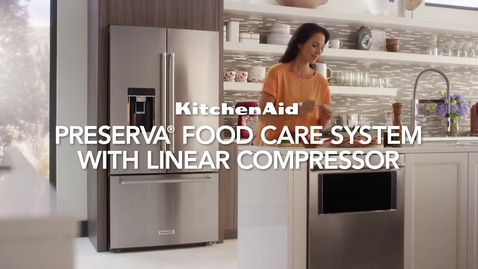 Thumbnail for entry Preserva Food Care System With Linear Compressor - Feature &amp; Benefit - KitchenAid Counter Depth Refrigeration