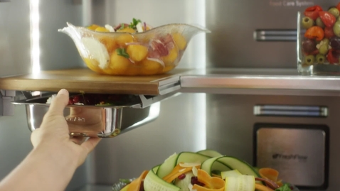 Thumbnail for Under Shelf Prep Zone - Feature &amp; Beneift - KitchenAid Counterdepth Refrigeration