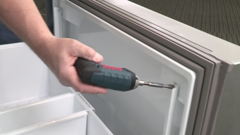 Thumbnail for entry Built-In Refrigerator removing Freezer Door Front