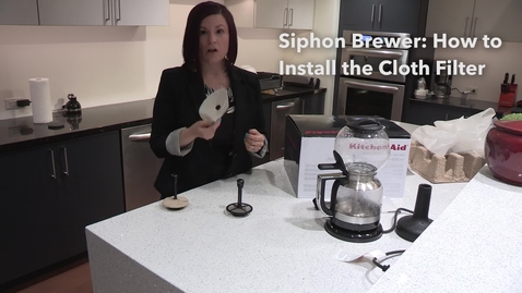 Thumbnail for entry How to Install the Cloth Filter | Siphon Coffee Brewer