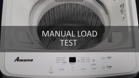 Thumbnail for Washer Manual Load Test