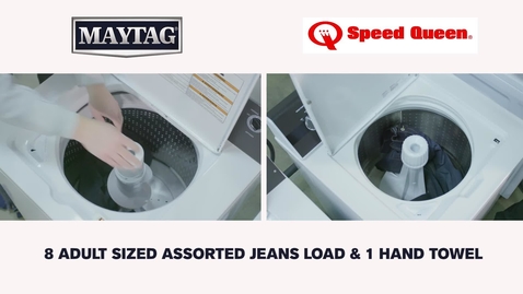 Thumbnail for Top-Load Washer Rollover Comparison: Maytag ® Commercial-Grade MVWP575GW / Speed Queen ® 2018 Commercial-Grade TR3000WN