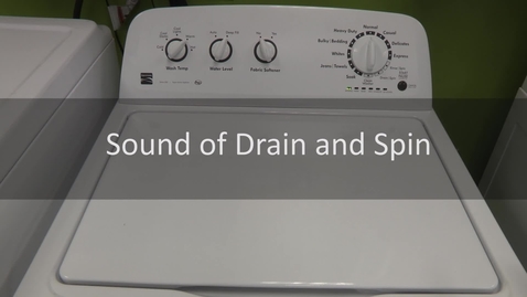 Thumbnail for entry Washer Drain and Spin Sound