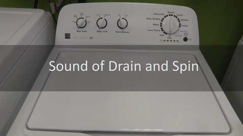Thumbnail for Washer Drain and Spin Sound