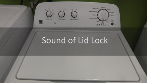 Thumbnail for Washer Lid Lock Sound