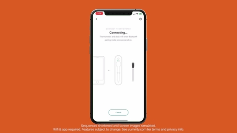 Thumbnail for entry Connect with ease — Yummly® Smart Thermometer