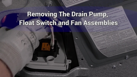 Thumbnail for entry Compact Dryer Remove drain pump float switch and fan