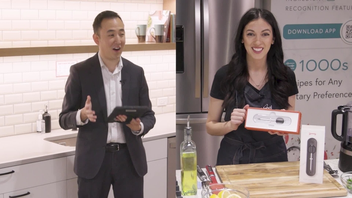 Professional Chef cooks Salmon with the Yummly® Smart Thermometer