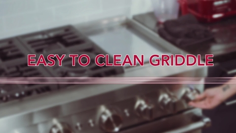 Thumbnail for entry Easy to clean griddle - KitchenAid® Commercial-Style Ranges