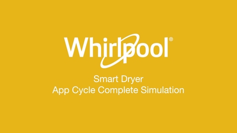 Thumbnail for entry Smart Dryer Cycle Complete - Whirlpool® App