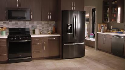 Fingerprint Resistant Black Stainless Steel By Whirlpool Brand