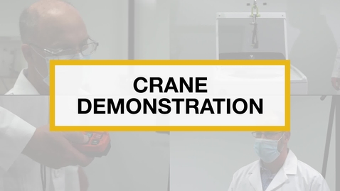 Thumbnail for entry Test Technicians run the 2 in 1 Crane Demonstration