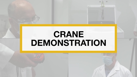 Thumbnail for Test Technicians run the 2 in 1 Crane Demonstration