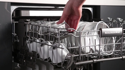 Fold Down Shelf with Stemware Holders KitchenAid Brand LEARN