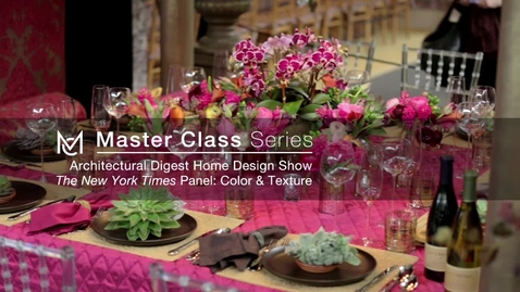 Thumbnail for Architectural Digest Home Design Panel - Interior Colors and Texture