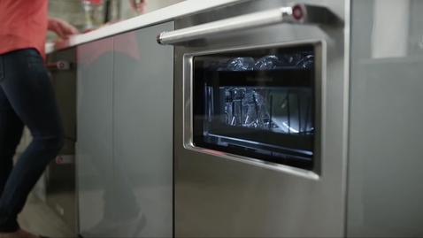 Kitchenaid dishwasher with window outlet