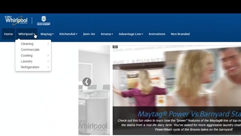 Thumbnail for Video Center Navigation - Whirlpool Corporation
