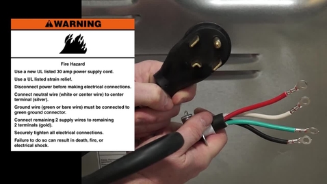 Thumbnail for entry How to Connect a 4-Wire Power Supply Cord for a Dryer
