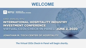 42nd Annual Nyu International Hospitality Industry Investment Conference Postponed Nyu Sps
