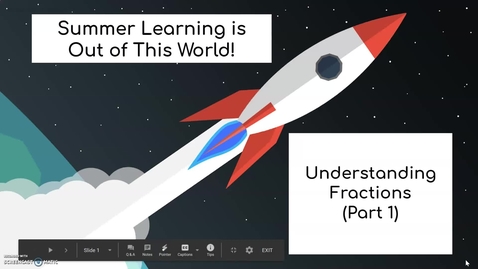 Thumbnail for entry Third Grade Math Week 2 Day 4 Understanding Fractions, Part 1