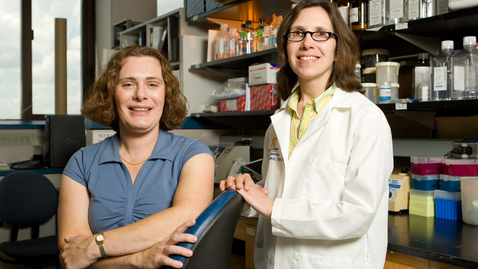 Thumbnail for Dr. Marci Lesperance (R) and Research Associate Sarah Emery (L)