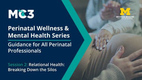 Thumbnail for Session 2:  Relational Health: Breaking Down the Silos | Perinatal Wellness &amp; Mental Health Series
