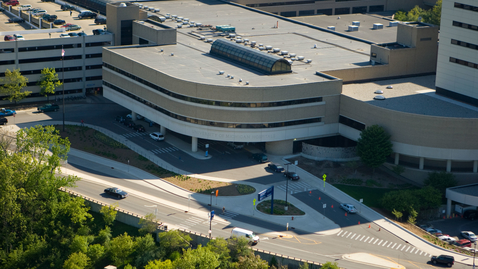 Thumbnail for entry University Hospital-Taubman entrance