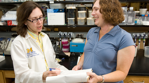 Thumbnail for Dr. Marci Lesperance (L) And Research Associate Sarah a (R)