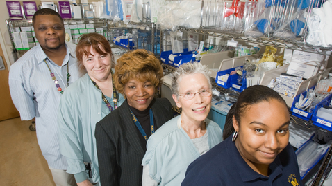 Thumbnail for Nathan McQueen, Ellen Wiley, Patricia King, Pat Dean, Nia Thurmond- ICU Supply Team