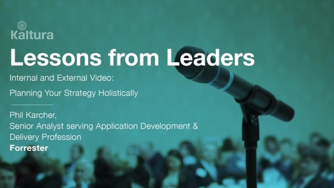 Thumbnail for entry Lessons From Leaders - Forrester