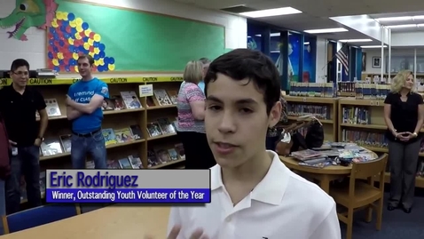 Thumbnail for Eric Rodriguez Wins Outstanding Youth Volunteer of the Year