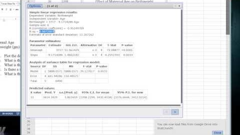 Thumbnail for entry Linear Regression and r value Test