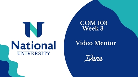 Thumbnail for COM 103 - Week 3